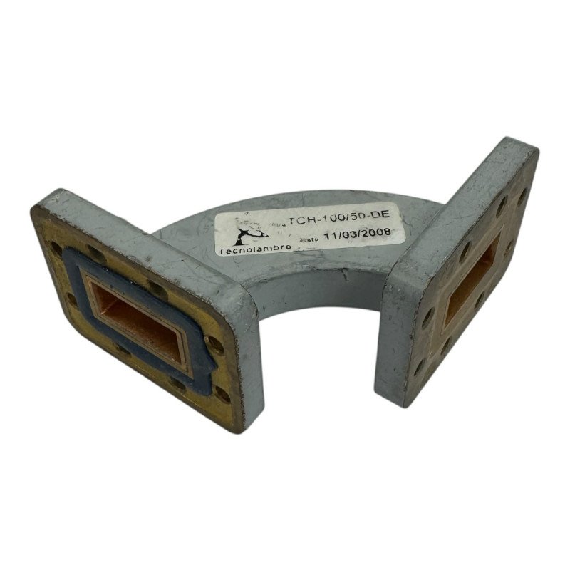 Waveguide H-Bend Section WR-90 WR90 UDR/PDR 90° 75x75mm